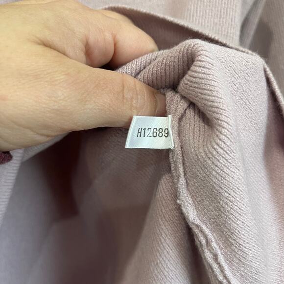 The Limited Y2K Lilac Embroidered Knit V-Neck Sweater Top Size Large - Picture 4 of 8